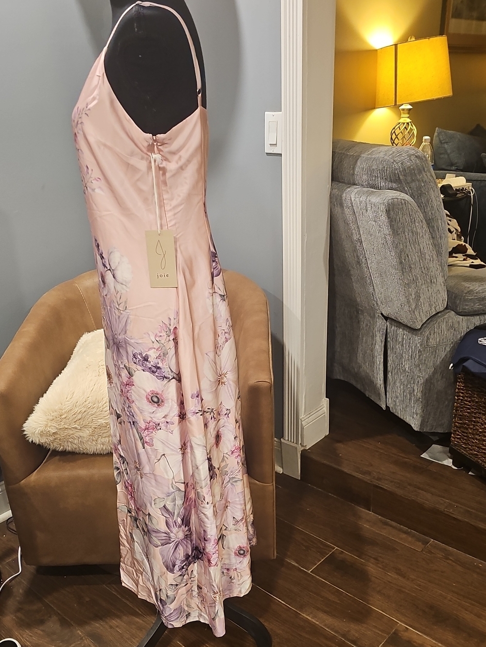 Joie Floral Slip Dress Sz M NWT - Picture 4 of 9